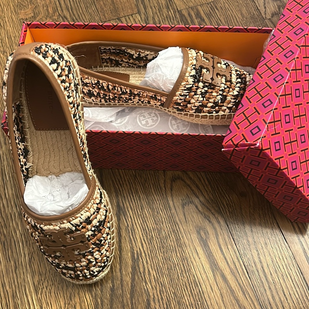 Brand new in box Tory Burch Everly espadrilles. Size 7